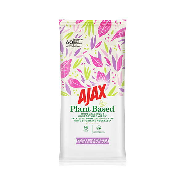 AJAX CLEANING WIPES FOR GLASS 40pcs