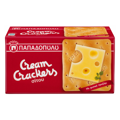 PAPADOPOULOU WHEAT CREAM CRACKERS 140gr