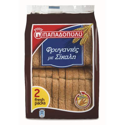 PAPADOPOULOU RYE RUSKS 160gr