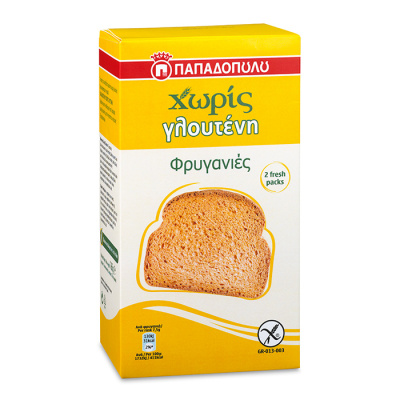 WHEAT RUSKS GLUTEN FREE 165gr