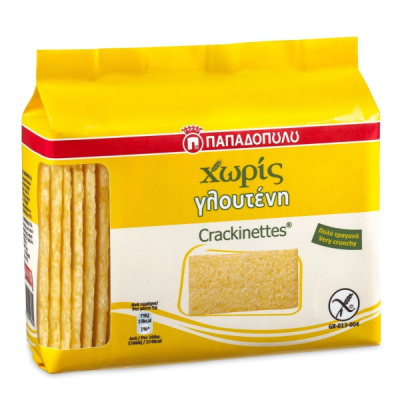 PAPADOPOULOU CRACKINETTES GLUTEN FREE 100gr