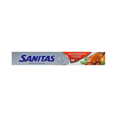 SANITAS ALUMINIUM FOIL 10m