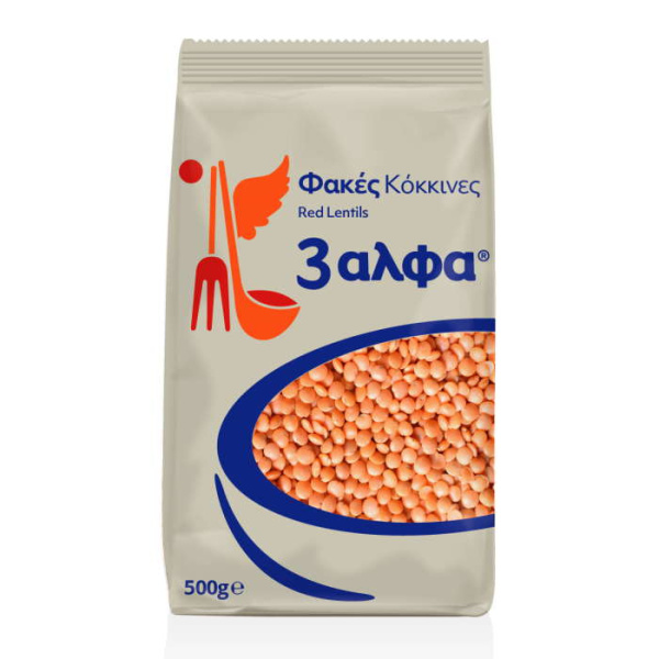 3A RED LENTILS PEELED 500gr