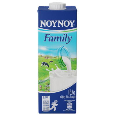 NOUNOU FAMILY MILK 3.6% FAT UHT 1lt