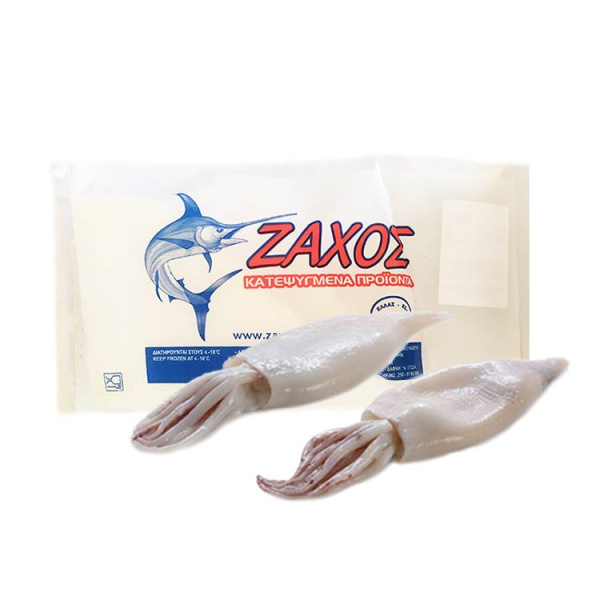 ZAXOS IMPORT FROZEN PEELED ARROW SHORTFIN SQUIDS~1kg