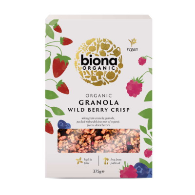 BIONA GRANOLA WITH WILD BERRIES 375gr bio