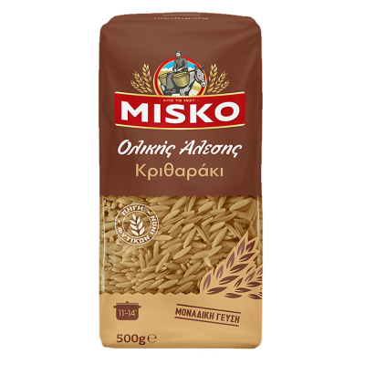 MISKO WHOLE GRAIN ORZO 500gr