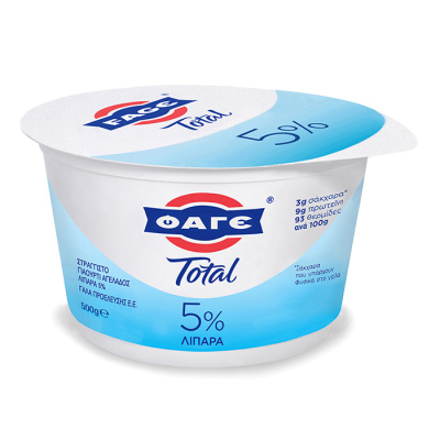 FAGE TOTAL STRAINED YOGURT 5% 500gr