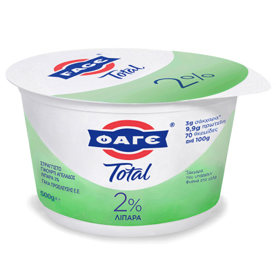 FAGE TOTAL STRAINED YOGURT 2% FAT 500gr