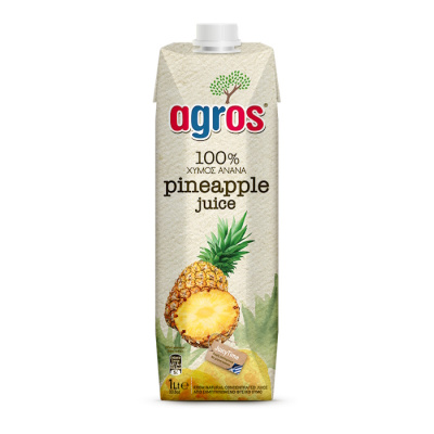 AGROS NATURAL PINEAPPLE JUICE 1lt