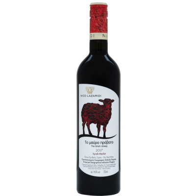 ΛΑΖΑΡΙΔΗ Μαύρο Πρόβατο Syrah Οίνος Ερυθρός 14.5%VOL 750ml