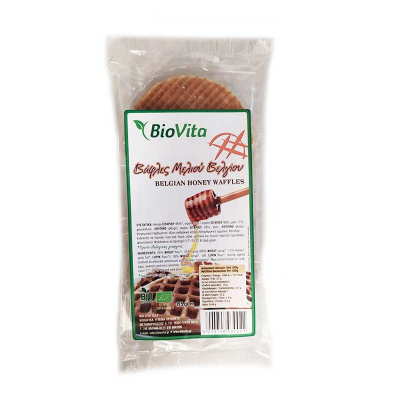 BIOVITA WAFFLE WITH BELGIAN HONEY 175gr bio