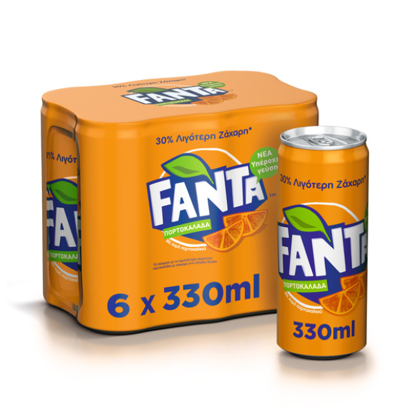 FANTA ORANGE CAN 330ml 6pcs