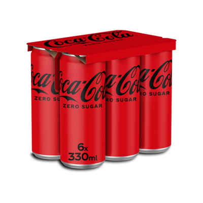 COCA COLA ZERO CAN 330ml 6pcs