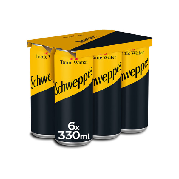 SCHWEPPES TONIC WATER CAN 330ml 6pcs