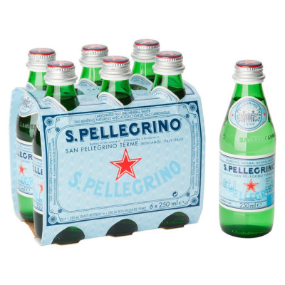 SAN PELLEGRINO Ανθρακούχο Νερό 250ml 6τεμ