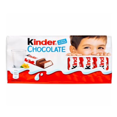 KINDER Γεμιστή Σοκολάτα Γάλακτος 8τεμ. 101gr