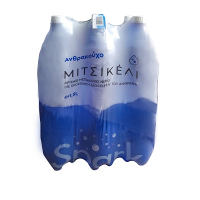 MITSIKELIS Ανθρακούχο Νερό 1,5lt 6pcs