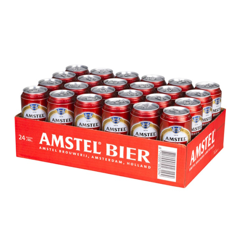 AMSTEL BEER CAN 500ml 5%VOL 24pcs