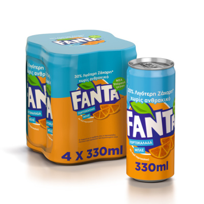 FANTA ORANGE BLUE CAN 330ml 4pcs