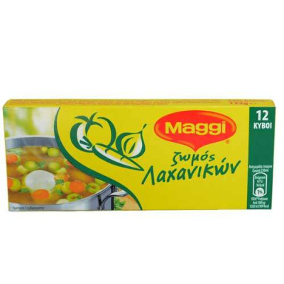 MAGGI Ζωμός Λαχανικών 12 Κύβοι 132gr