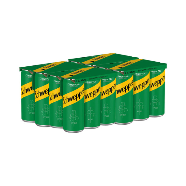 SCHWEPPES GINGER ALE CAN 330ml 24pcs