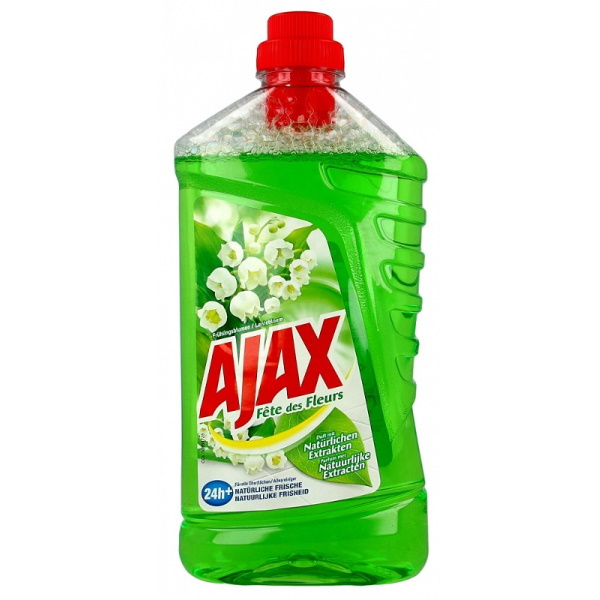 AJAX Πράσινο Γενικό Καθαριστικό με Άρωμα Λουλουδιών 1lt