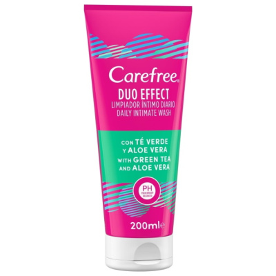 CAREFREE DAILY INTIMATE WASH GREEN TEA &  ALOE VERA 200ml