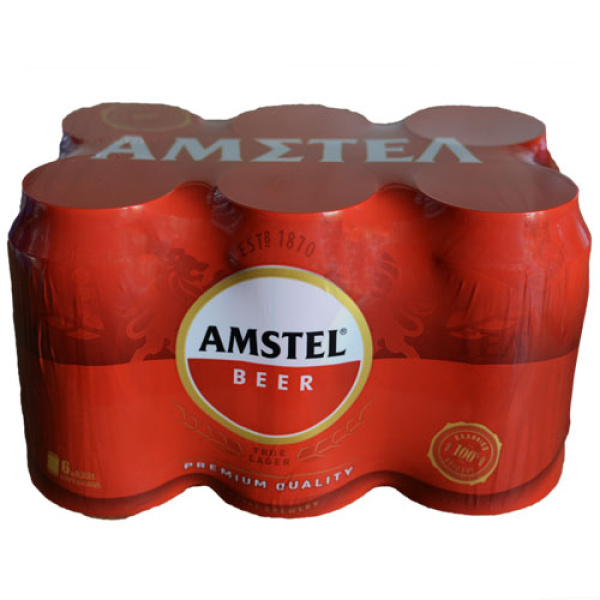 AMSTEL Μπύρα 330ml 4.1%VOL 6τεμ