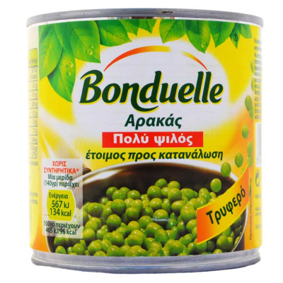 BONDUELLE THIN PEAS 400gr