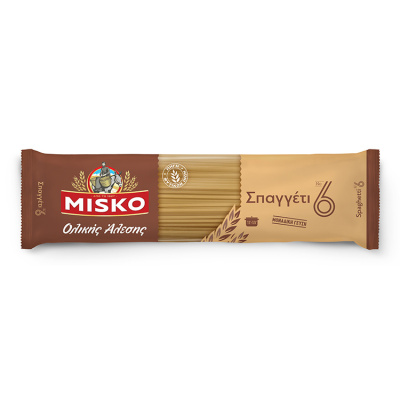 MISKO WHOLE GRAIN SPAGHETTI No6 500gr