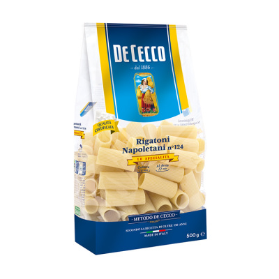 DE CECCO RIGATONI NAPOLITANI No124 500gr