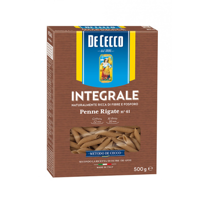 DE CECCO INTEGRALI PENNE RIGATE No41 500gr