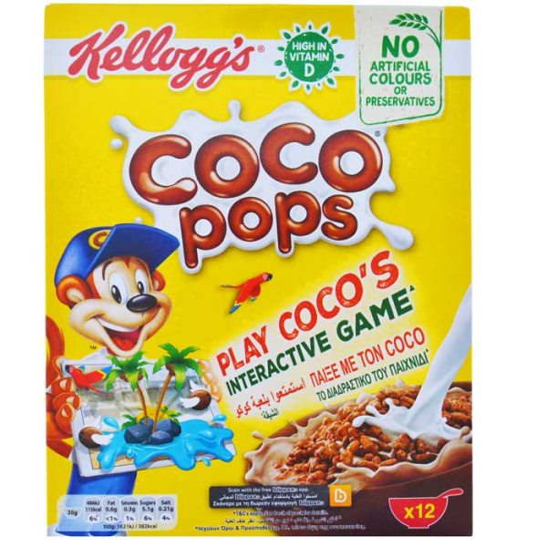 KELLOGG'S  Δημητριακά Coco Pops 375gr