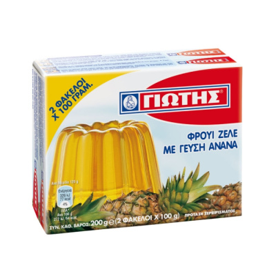 GIOTIS FRUIT JELLY PINEAPPLE FAMILY PACK 200gr