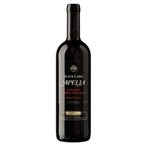 APELIA BLACK LABEL SEMI SWEET RED WINE 11,5%VOL 750ml
