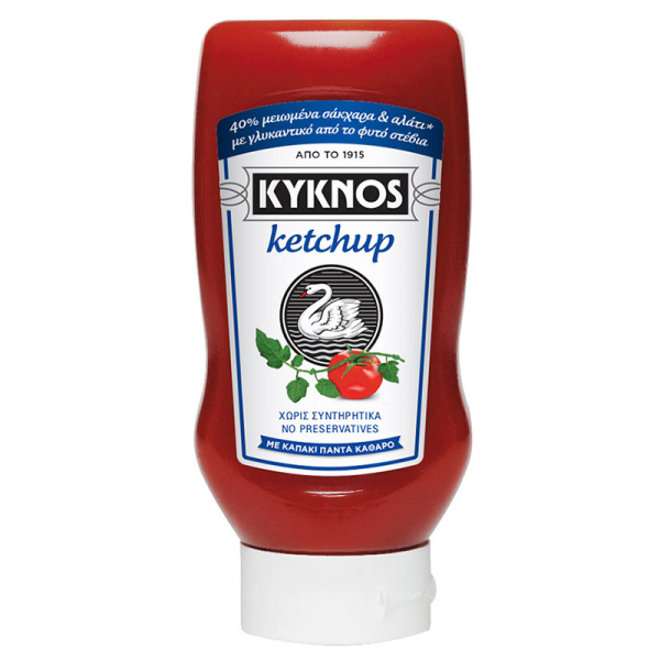 KYKNOS KETCHUP WITH STEVIA GLUTEN FREE 540gr