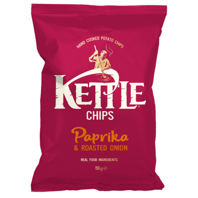 KETTLE CHIPS PAPRIKA & ROASTED ONION 130gr