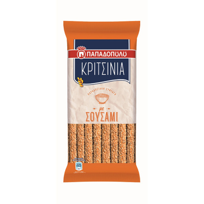 PAPADOPOULOU BREAD STICKS WITH SOUSAME 130gr