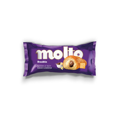 MOLTO CROISSANT DOUBLE COCOA & VANILLA 110gr