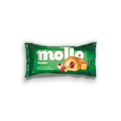 MOLTO CROISSANT DOUBLE VANILLA STRAWBERRY 110gr