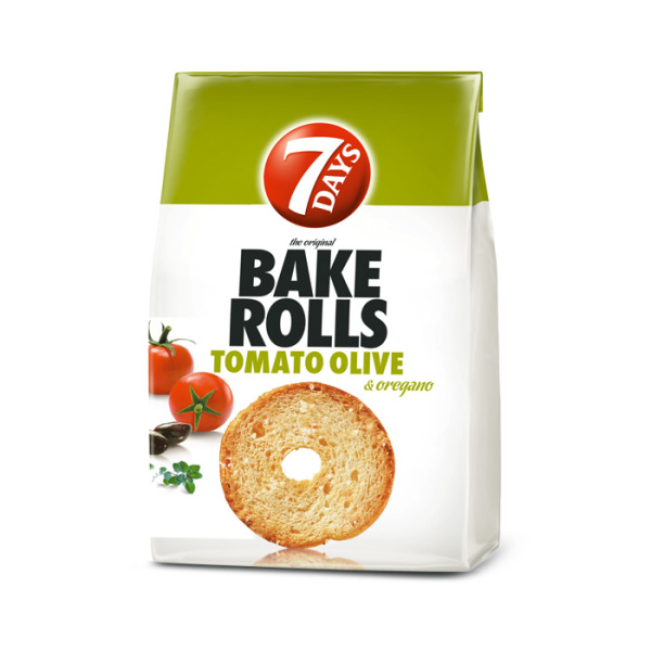 7DAYS Bake Rolls με Ντομάτα, Ελιές & Ρίγανη 160gr