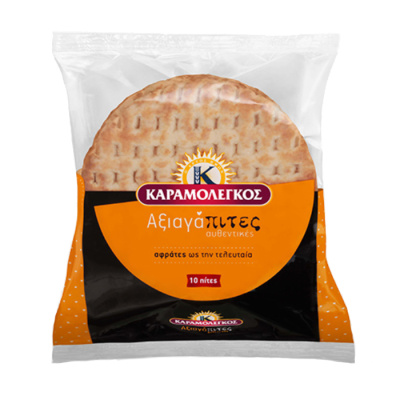 KARAMOLEGOS GREEK PITA SOUVLAKI BIG 10pcs 820gr