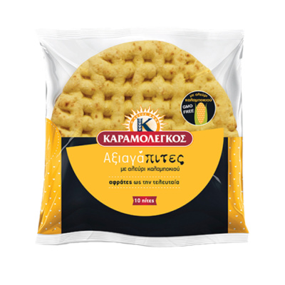 KARAMOLEGOS GREEK CORN PITA SOUVLAKI BIG 10pcs 820gr