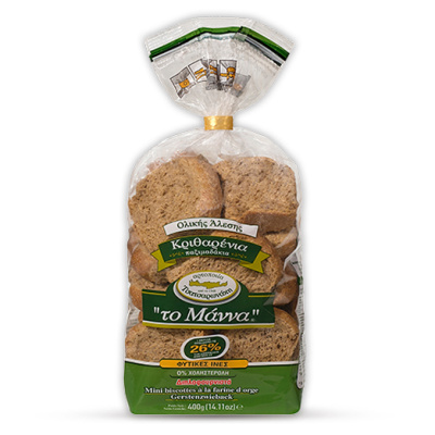 TO MANNA BARLEY RUSKS 400gr