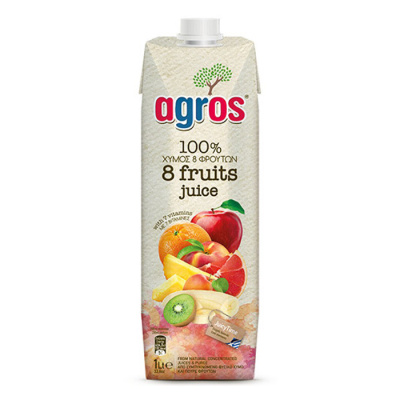 AGROS NATURAL 8 FRUITS JUICE 1lt