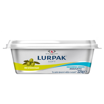 LURPAK BUTTER REDUCED FAT WITH OLIVE OIL 225gr