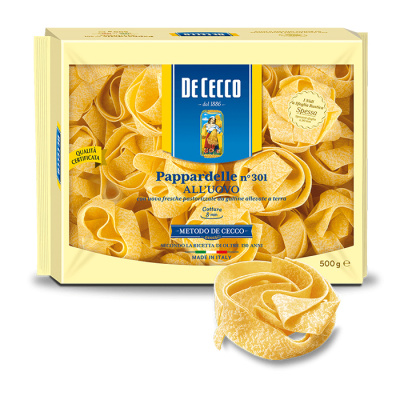 DE CECCO PAPPARDELLE ALL UOVO No301 500gr