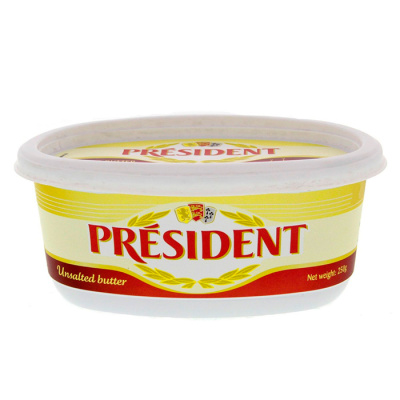 PRESIDENT UNSALTED BUTTER SOFT 250gr