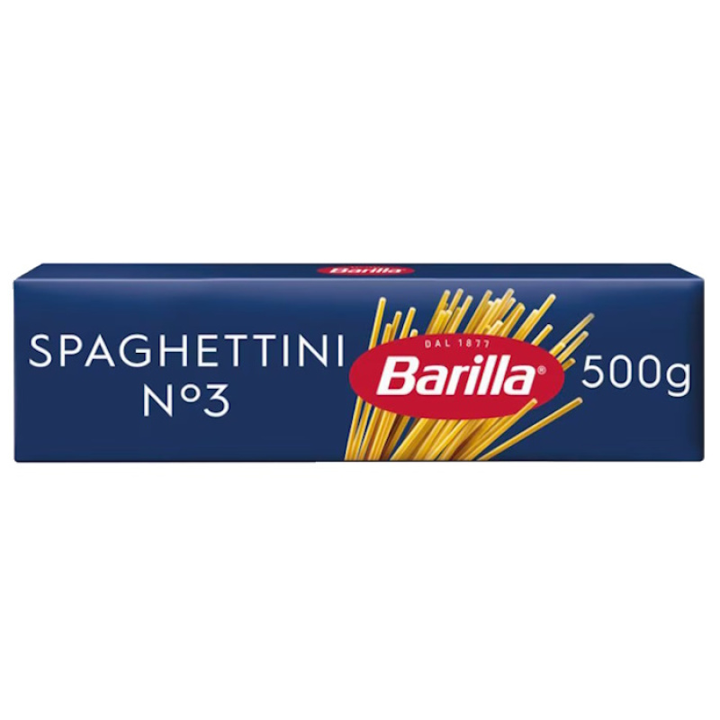 BARILLA SPAGHETTINI No.3 500gr